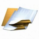 Alufolienzuschnitte, gold / silber, , 20 x 30 cm / 0,15 mm,