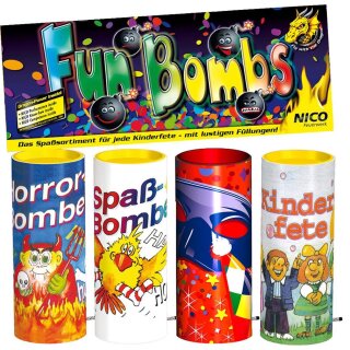 Fun Bombs, 4er-Beutel, KAT F1, ab 12 Jahre