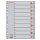 PlastikregisterA4 1-10, PP, 10 Blatt, grau