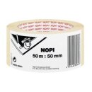 NOPI Maler Krepp Papierabdeckband, 19 mm x 50 m, beige...