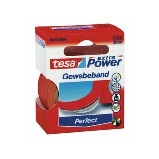 Gewebeband tesa 38mm x 2,75m, rot