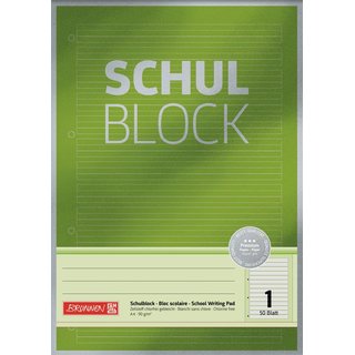 Schulbl A4 90g 50Bl