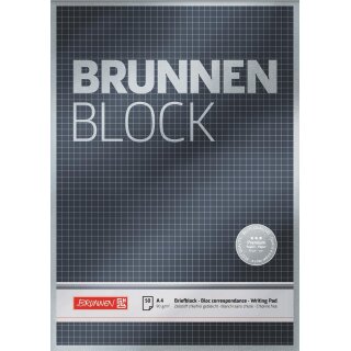 AAO Briefbl. A4 90g BRUNNEN kar.Premium