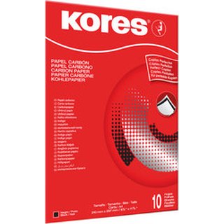 Kores Kohlepapier KD78966 - 10 Blatt - schwarzschreibend - DIN A4