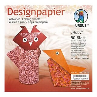 DESIGNP."RUBY"100G,15x15CM,50BL,SOR.10DE.