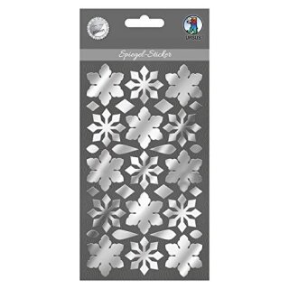 SPIEGEL-STICKER SILBER, EISKRISTALLE, MOTIV 06