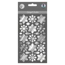 SPIEGEL-STICKER SILBER, EISKRISTALLE, MOTIV 06