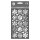 SPIEGEL-STICKER SILBER, EISKRISTALLE, MOTIV 06
