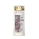 1 St. Motiv Wochenbrenner mit Golddeckel, Grabkerze,...