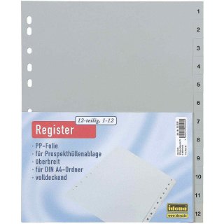 Idena Plastikregister A4