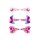 CC-Clip m. Schleife 3 Farben 4 cm