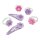 CC-Clips + Ring Set Blume 4 Farben (6)