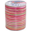 Präsent Bastband, rot-pink-grün, 50-m-Spule (ABVK)