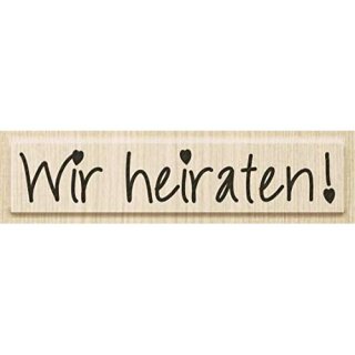 Stempel Wir heiraten