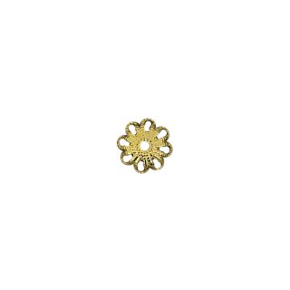 Perlkappen goldfb. 7 mm