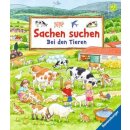Sachen suchen: Bei den Tieren, Pappbilderbuch unter 5 Euro