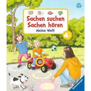 Sachen suchen, Sachen hören Meine Welt, Pappbilderbuch über 10 Euro