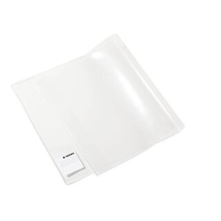 PP Buchschoner mit Lasche, 26 x 54 cm, farblos transparent