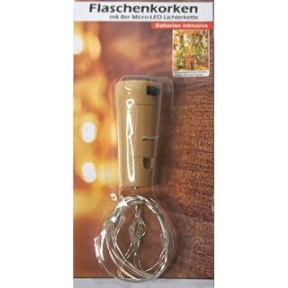 8er LED Micro Lichterkette Flaschenkorken ink