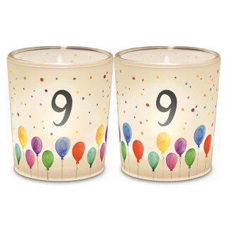 Licht+TL D6H6 Geburtstag Zahl9