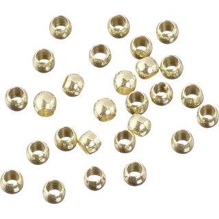 KnorrPrandell 2230874 Quetschperlen, 2 mm Durchmesser, gold (ABVK)