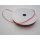 Band / Chiffon / Uni / 10m, 3 mm weinrot, 1, Rol (Rol)