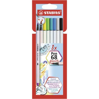 STABILO Pen 68 brush 8er Kartonetui ONLINE