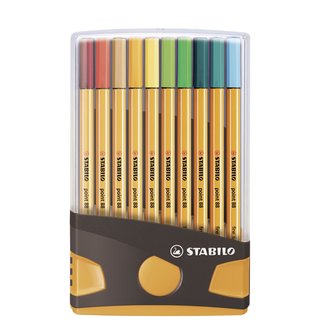 STABILO point 88 20er ColorParade anthrazit/orange