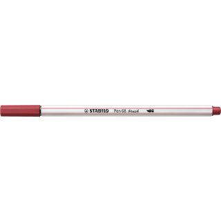 STABILO Pen 68 brush dunkelrot