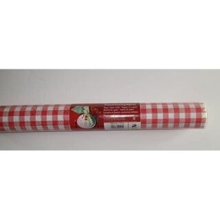 Tischtuchpapier Karo rot/weiß 10m 100cm
