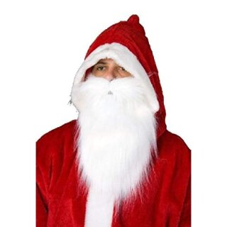 Nikolaus-Plüschbart weiß