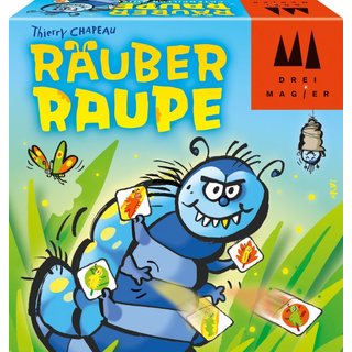 Schmidt Spiele 40886 Räuber Raupe, DREI Magier Kartenspiel, bunt (ABVK)