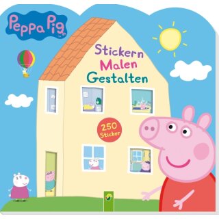 Peppa Pig Stickern Malen Gestalten