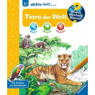 WWW aktiv-Heft Tiere der Welt, WWW-Malbuch (ab 01/06)