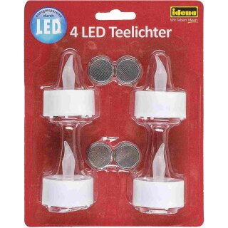 Idena LED Teelichter 4St.