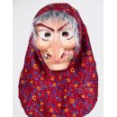 AAO Hexenmaske mit Kopftuch und Haar