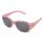 Sonnenbrille pink m. bunten Punkten (1)