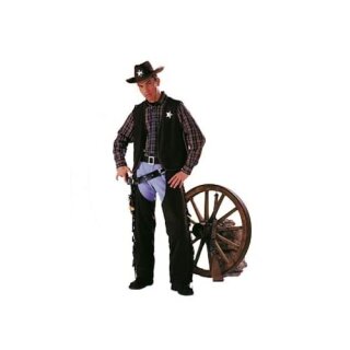Cowboy-Weste, braun, Damengröße