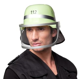 orig. deutscher Feuerwehrhelm m.Klappvisier