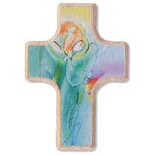 Handschmeichlerkreuz 6 cm natur bedruckt