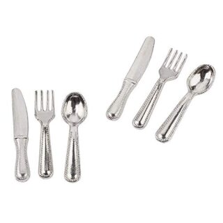 AAO Besteck 12-teilig ca.2cm, silberfarbig