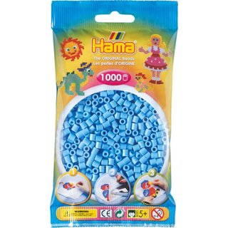 HAMA Perlen pastell Blau 1.000 Stück