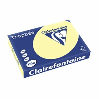 Clairalfa Universal-Papier Trophée, A4, 120 g/qm, gelb (8010002)
