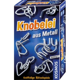 Knobelei aus Metall (Mitbringspiel)