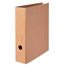 Ordner PURE A4 8 cm breit, ohne Rückenschild, braun
