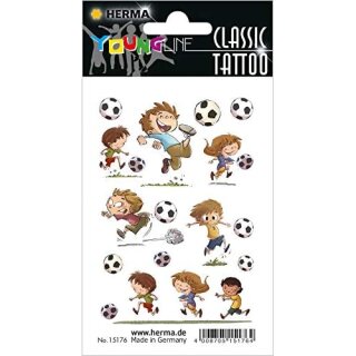 CLASSIC Tattoo Colour Soccers, 10 Stück, bunt