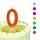 BIRTHDAY FUN Zahlenkerze 0 Glitter Maxi, 6-fach sortiert