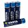 Varta Alkaline Batterie "LONGLIFE Power", Mignon 1,5V ( AAA ) LR03 im Blister