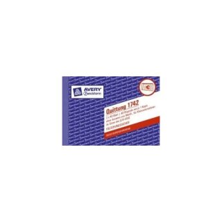 Quittung Kleinunternehmer, 1. und 2. Blatt bedruckt, SD, DIN A6 quer, 2x40 Blatt