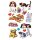 Creative Deco-Sticker 76x120mm Papier 3Bögen Motiv Hunde
